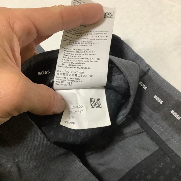 BOSS Gray Trousers Sz 38 / 28 - Picture 6 of 8